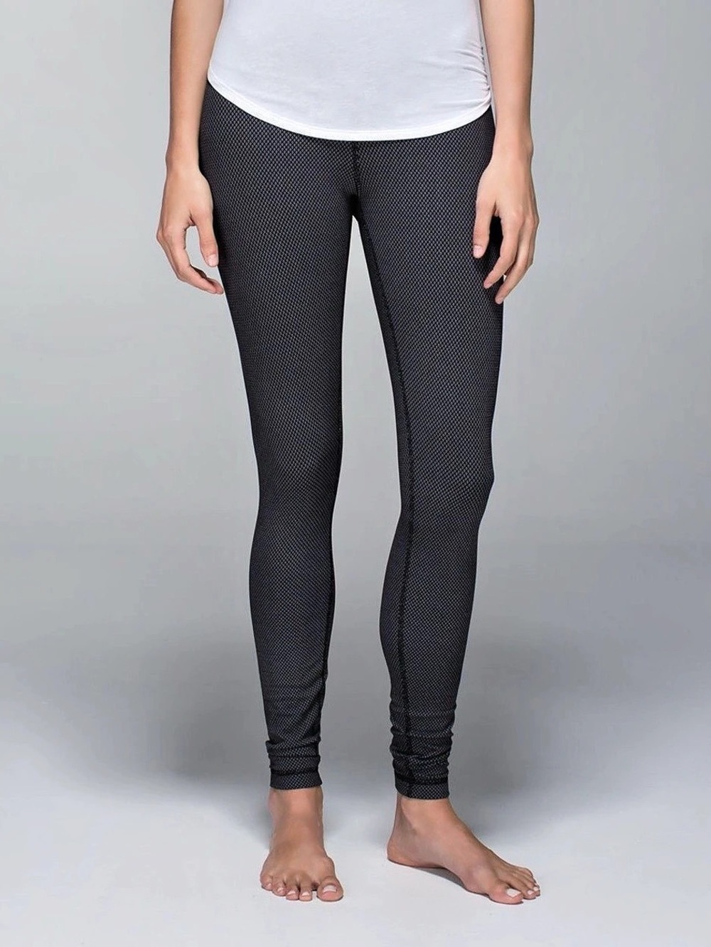 lululemon | Wunder Under Leggings (Roll Down) in Diamond Dot | Size XS | Like Ne